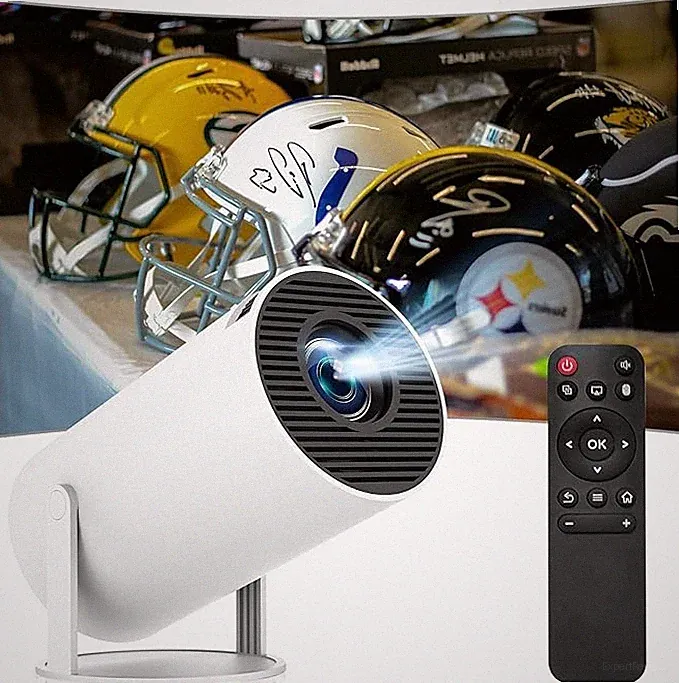 4k Mini Beamer mit WiFi und Bluetooth 130 Zoll Tragbar Outdoor 1080P HD