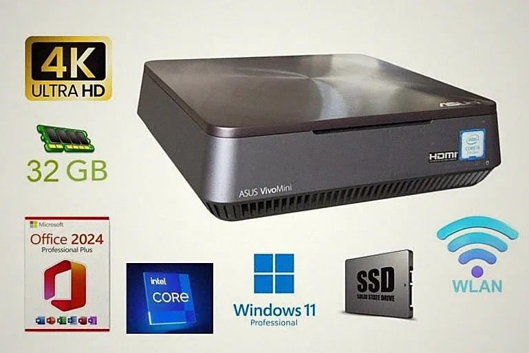 4K Office-PC | 3,1 GHz | bis 32GB RAM | bis 1 TB SSD | Win 11 Pro | Office24 Pro