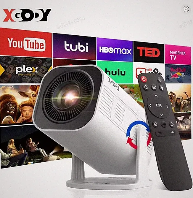4K Projektor 10000 LMS Mini Beamer Wifi Bluetooth Android TV Film VideoProjektor