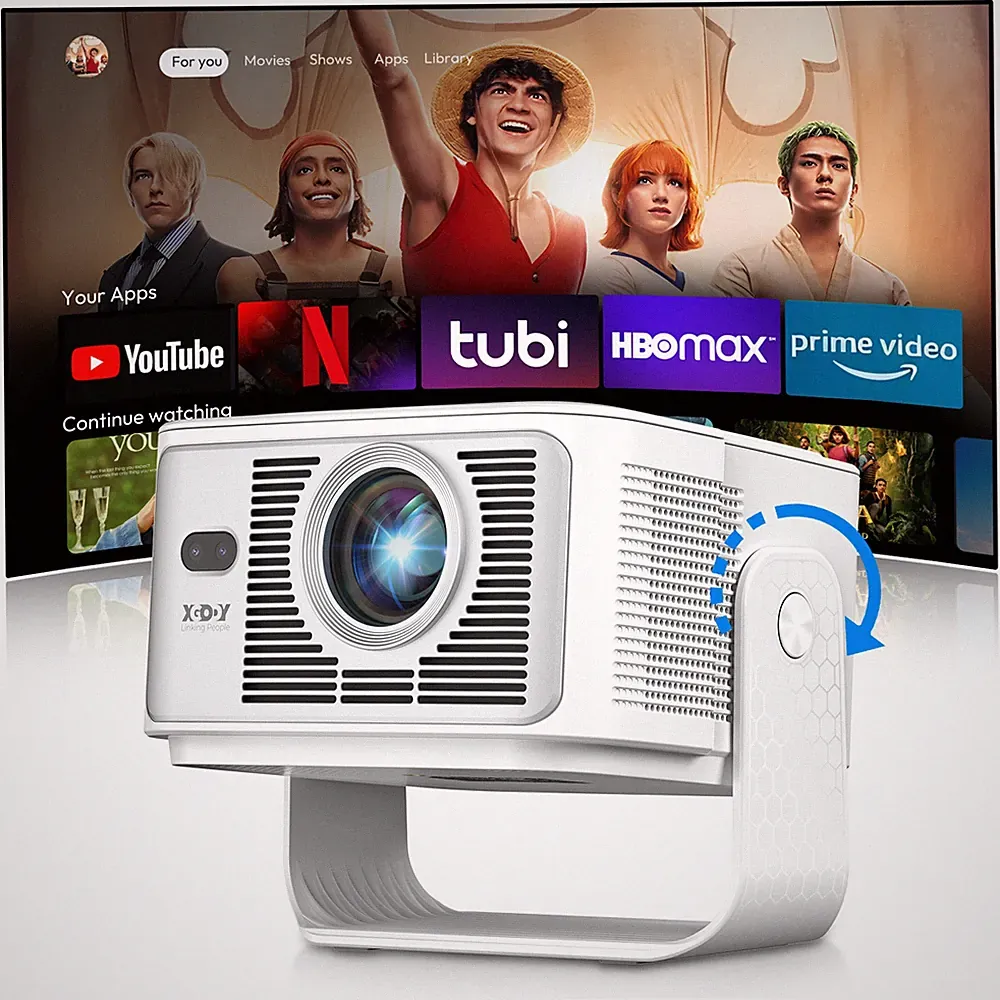 4K Projektor HD 12000LMS Lumen 1080P Beamer WiFi LCD Bluetooth Heimkino 240" DE