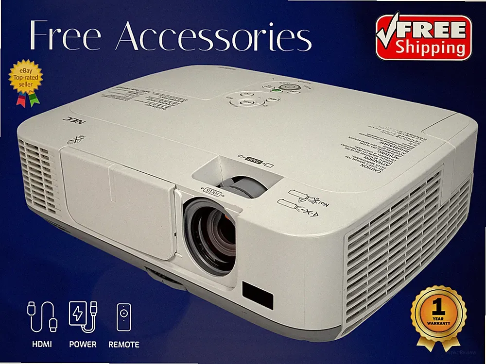 4K Runderneuert 3LCD Projektor für Musik Video Party 2600 Lumen 2160p HDMI