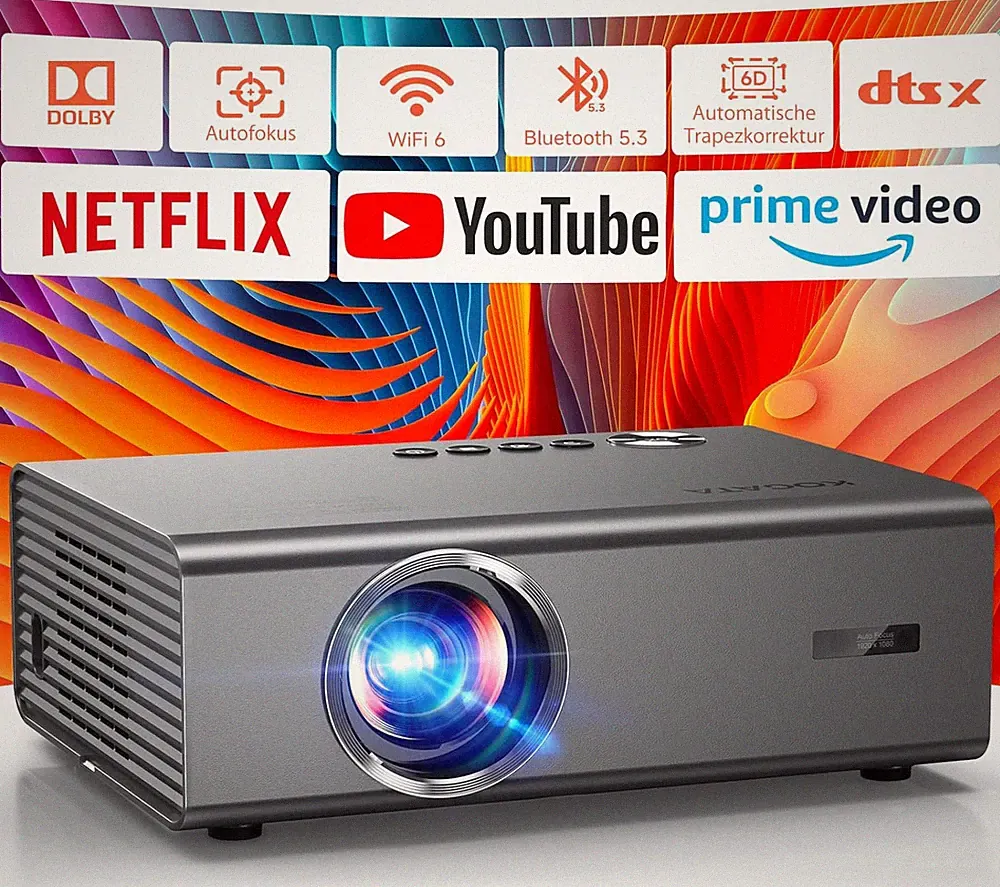4K Smart Beamer Kompatibel Mit Netflix-App, Kinoähnlichem Sound & HDR | KOGATA A