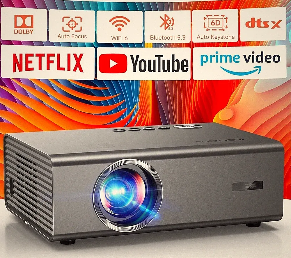 4K-Smart-Projektor fürs Schlafzimmer – kompatibel mit der Netflix-App und HDR10