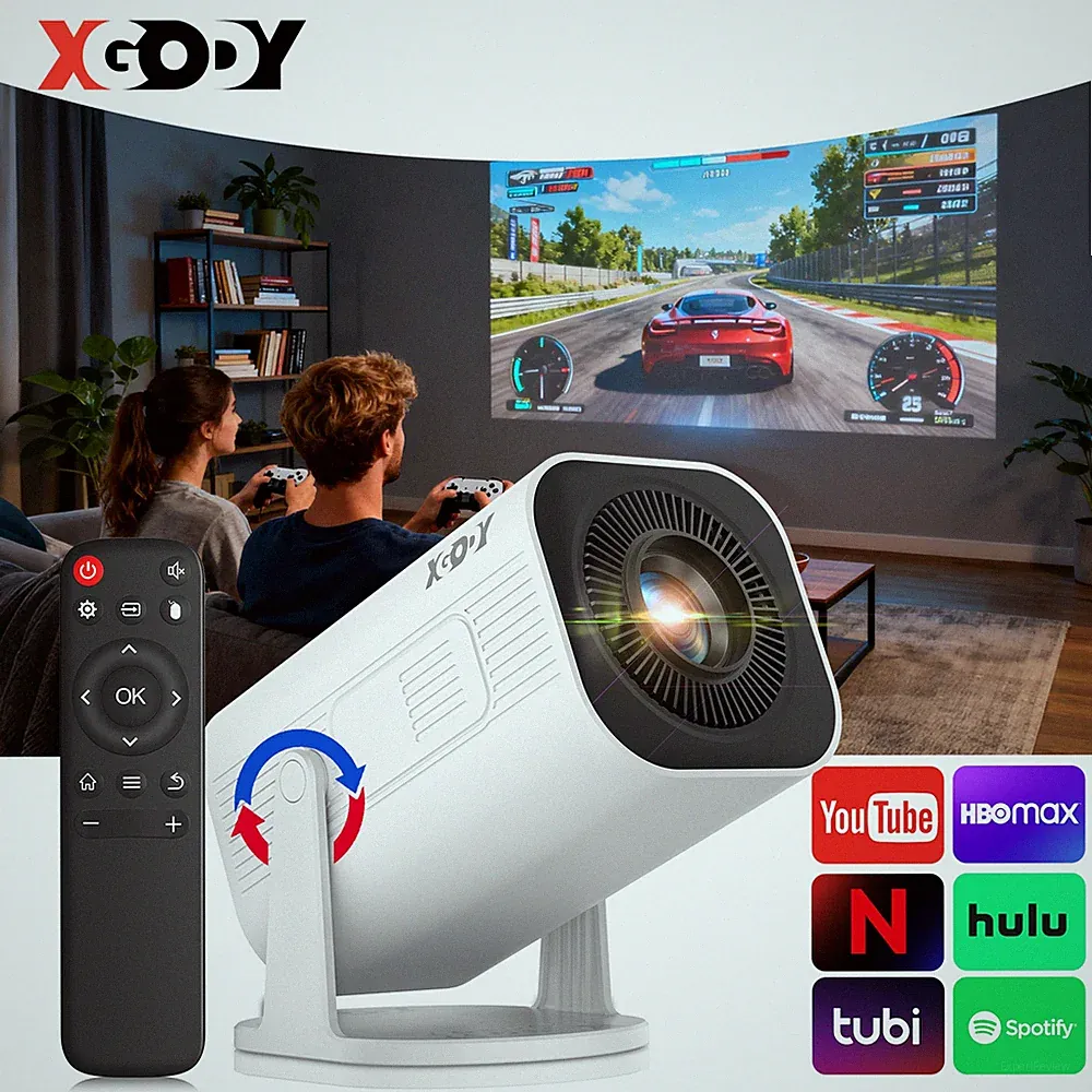 4K Smart Projektor WiFi Bluetooth Android Beamer Heimkino Taschenkino HDMI USB