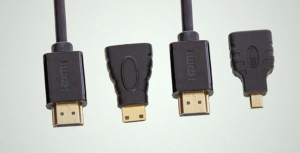 4K UHD 3D HDR HDMI Kabel 1,5m + 2 Adapter Mini & Micro HDMI Ethernet TV