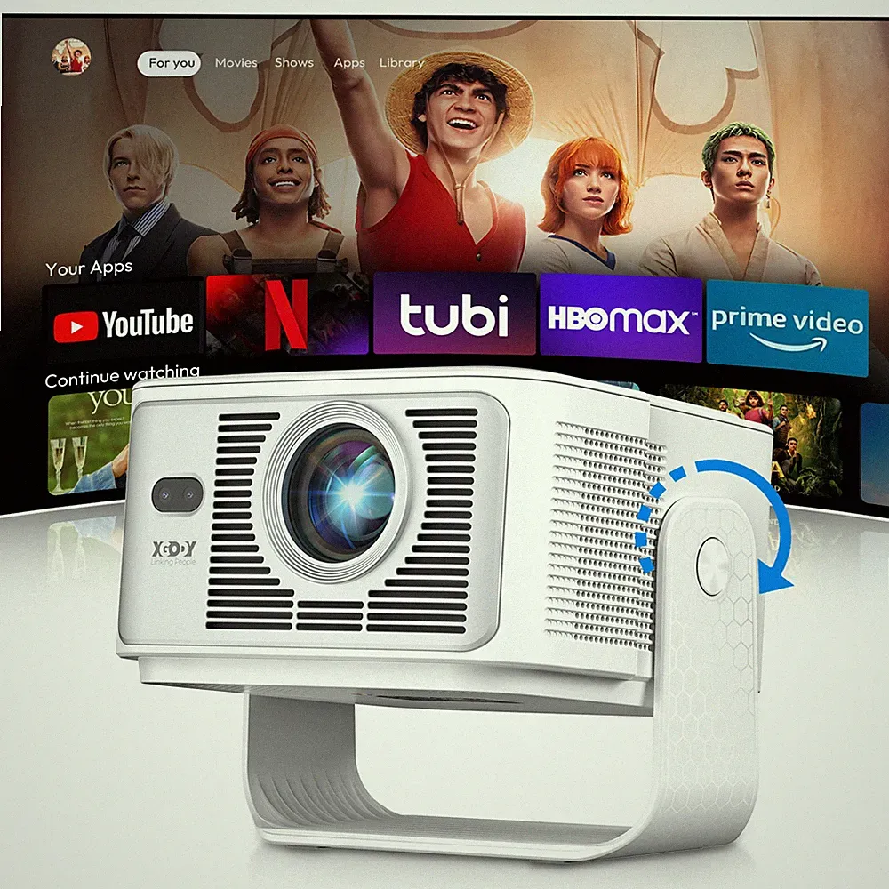 4K UHD Office/Home Beamer WiFi Bluetooth 18000LMS Android Heimkino Projektor LED