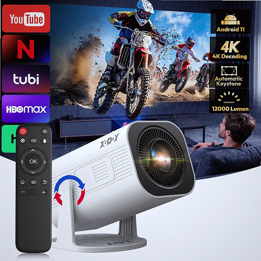 4K UHD Projektor 10000 lumen LED Android 5G WLAN True 1080P Beamer Heimkino HDMI