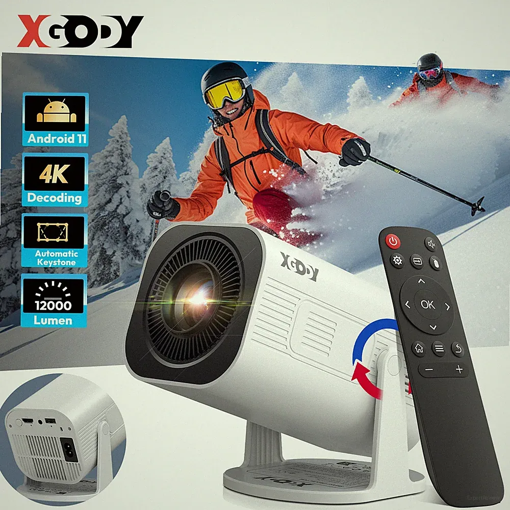 4K UHD Projektor 5G WiFi Bluetooth 1080P Android Beamer Heimkino Taschenkino USB
