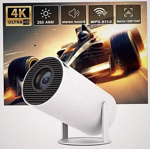 4K UHD Projektor Mini Smart 5G WiFi Projector LED Bluetooth Android HDMI