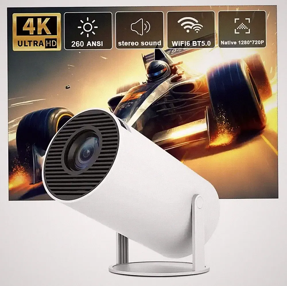 4K UHD Projektor Mini Smart 5G WiFi Projector LED Bluetooth Android HDMI