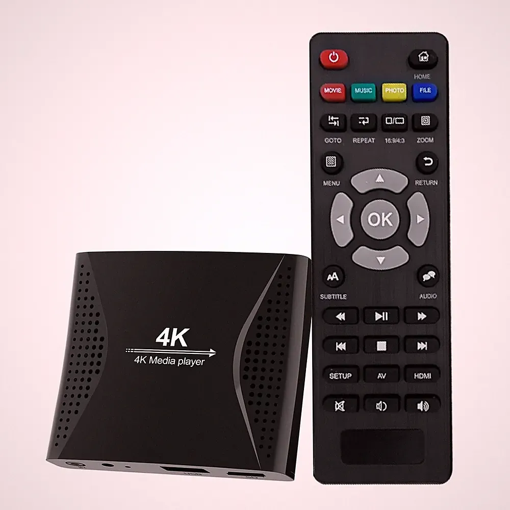 4K Ultra-HD Digital Media Player for USB Drives and MicroSD Cards with 4K HDM...