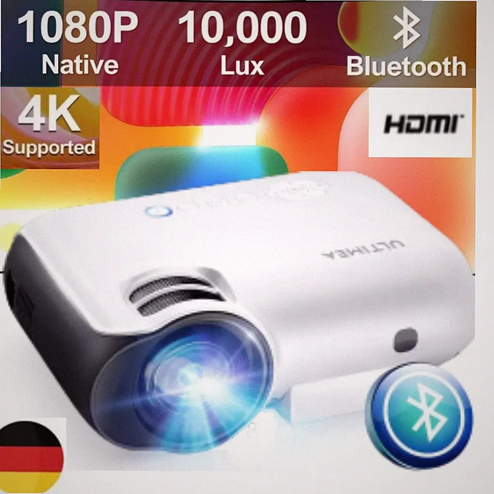 4kBeamer Ultimea Apollo P20 , Mini LED Heimkino 1080P iOS/Android wireless