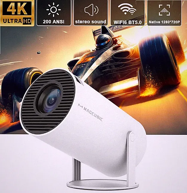 5G 4K Beamer Smart HD LED WiFi Bluetooth HDMI USB Android Büro Heimkino