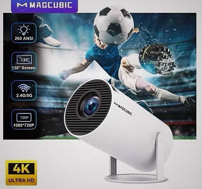 5G 4K Beamer Smart HD LED WiFi Bluetooth USB Android Büro Heimkino