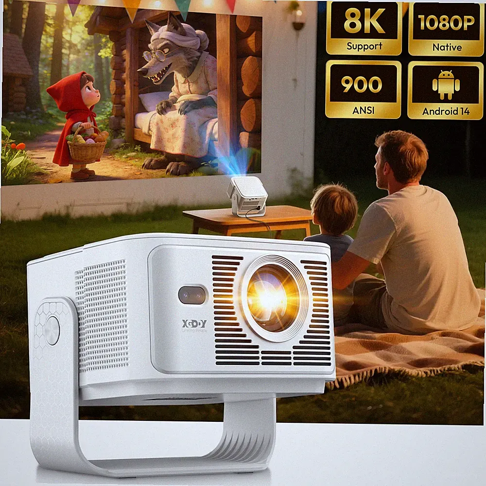 5G WLAN Projektor 4K 4K True 1080p HD LED 12000 Lumen Bluetooth Heimkino Beamer