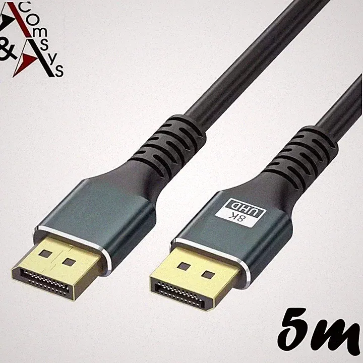 5m DisplayPort Kabel 8K 4K 1.4 DP Kabel 60Hz 165Hz UHD WQHD HDR Monitor Beamer