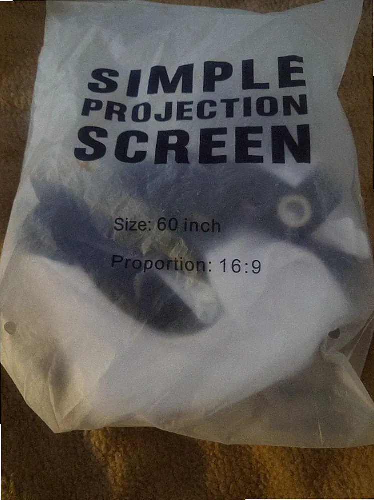 60 Zoll 16:9 Beamer Leinwand Faltbar Waschbar Projektionsfläche Heimkino Outdoor