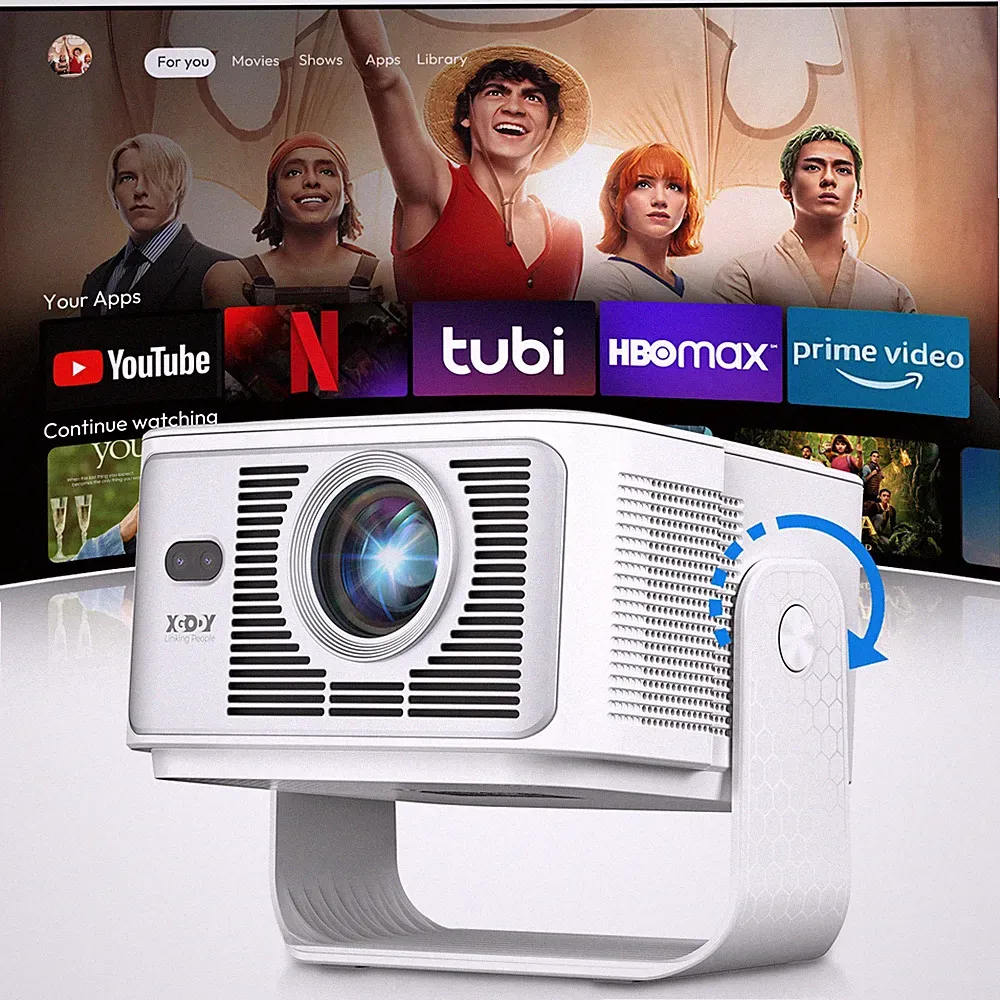 65000 Lumen 4K Smart Projektor HD Beamer WiFi Bluetooth HDMI Android Heimkino