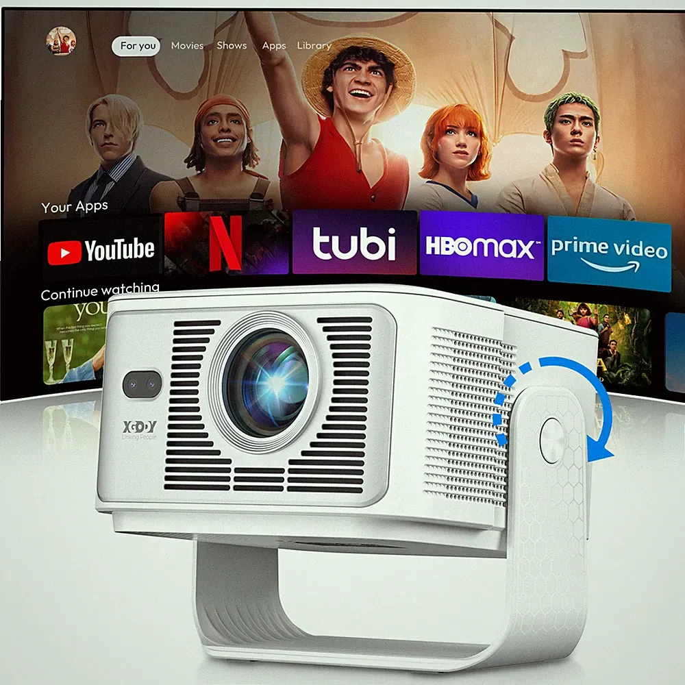 65000 Lumens 8K 4K Smart Projektor HD Beamer WiFi Bluetooth Android14 Heimkino