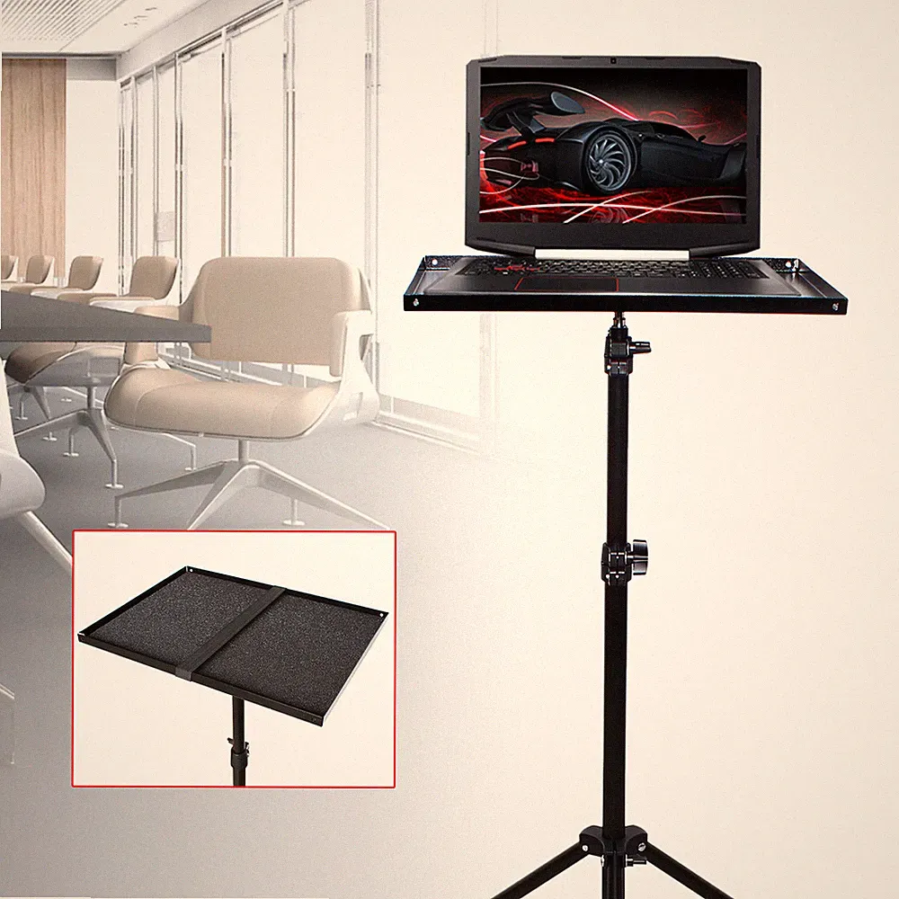 69-190cm Beamer Stativ Ständer Verstellbar Projektortisch Laptop Notizbuchhalter