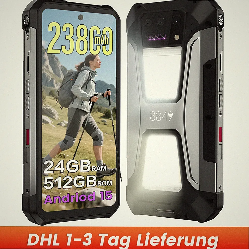 8849 TANK 2 Pro Projektor-Handy Andriod15 23800mAh 6,79″ Outdoor Smartphone GPS