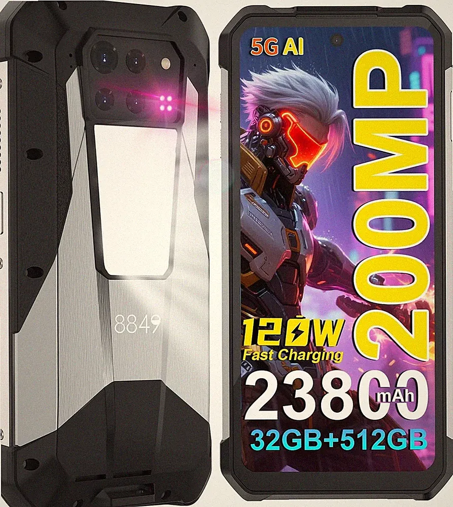 8849 Tank 3 Pro Outdoor Handy 23800mAh 5G Smartphone mit Projektor 32GB+512GB