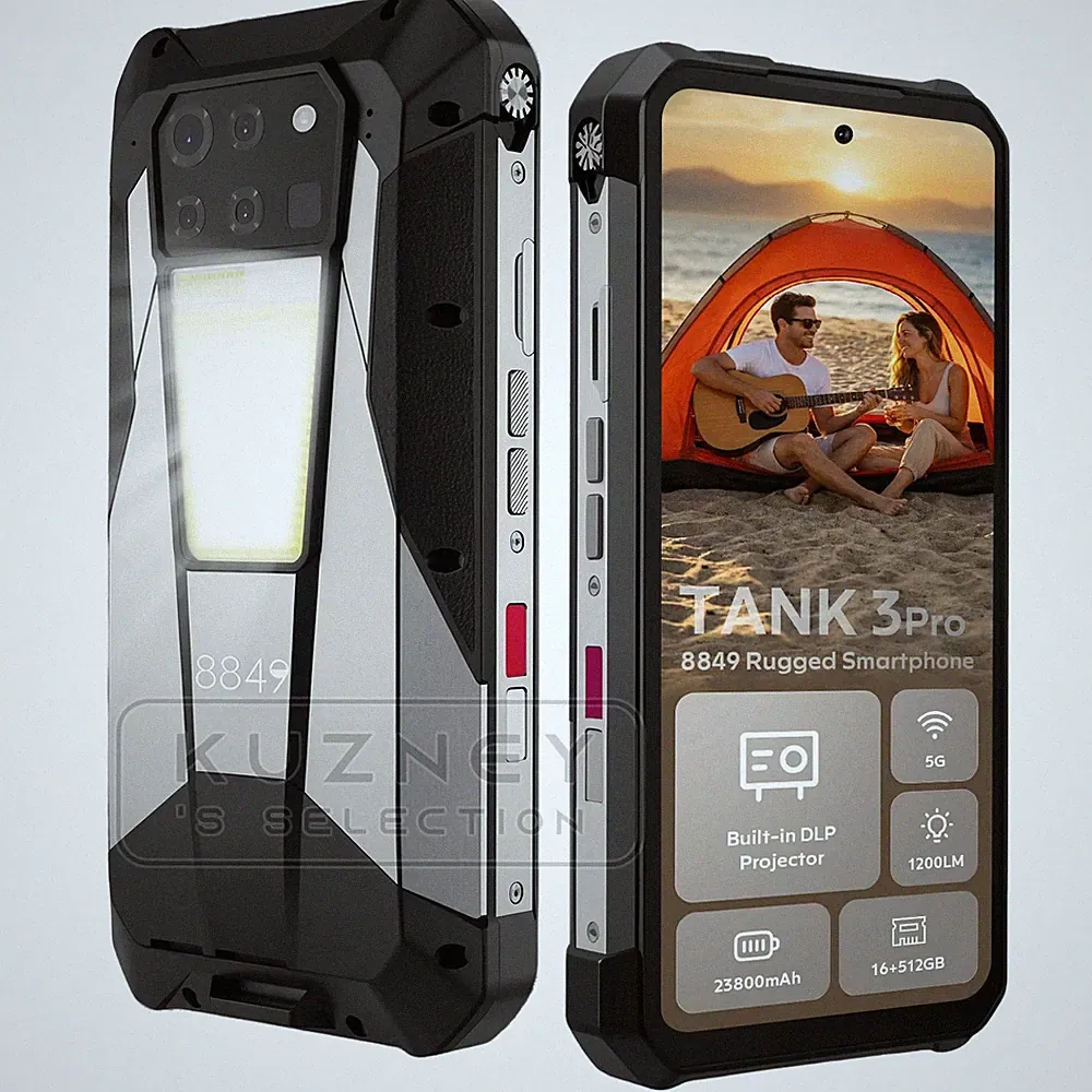 8849 TANK 3 Pro Outdoor Smartphone 23800mAh 200MP Andriod 15 Projektor Handy NFC