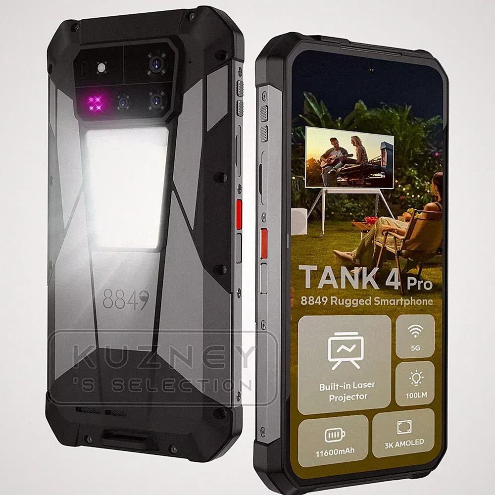 8849 TANK 4 Pro 5G Outdoor Smartphone Andriod 15 11600mAh 6.73” Projektor Handy