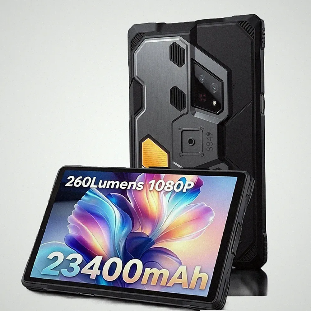 8849 TANK PAD Ultra Unihertz DLP Projector Robust Tablet 23400mAh 32GB+512GB Pad