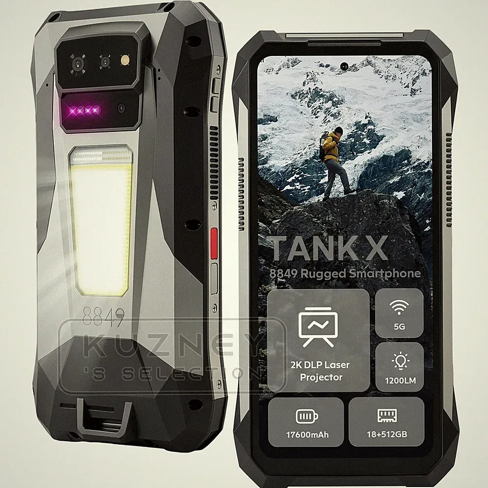 8849 TANK X 5G Outdoor Smartphone 32GB+512GB Handy mit 1080P-Projektor Wi-Fi 6