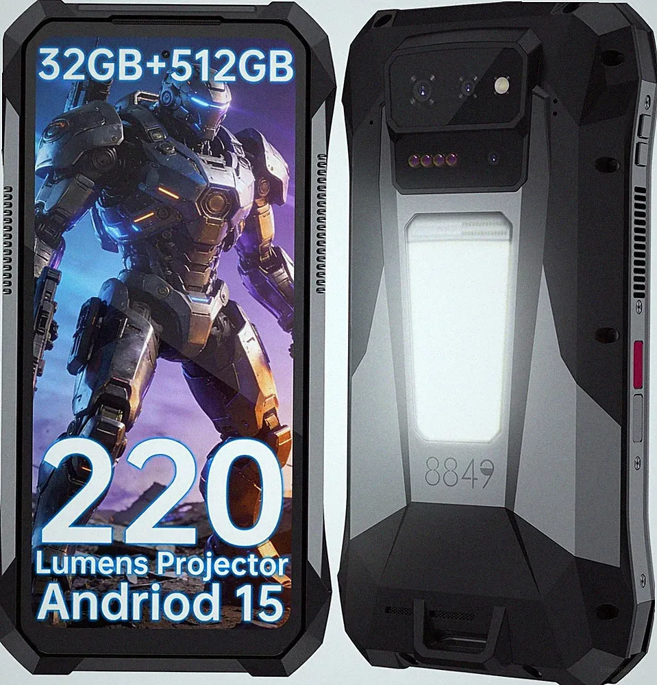 8849 TANK X DLP Projektor Outdoor Smartphone 6,78" 32GB+512GB 17600mAh Handy NFC