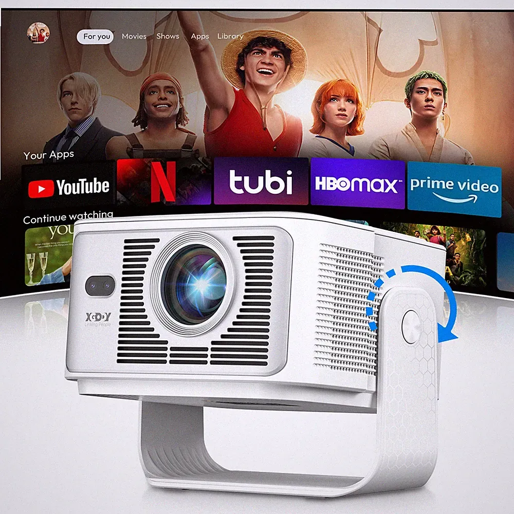8K Projektor Beamer 45000 Lumen Smart LED WiFi Bluetooth HDMI Android Heimkino