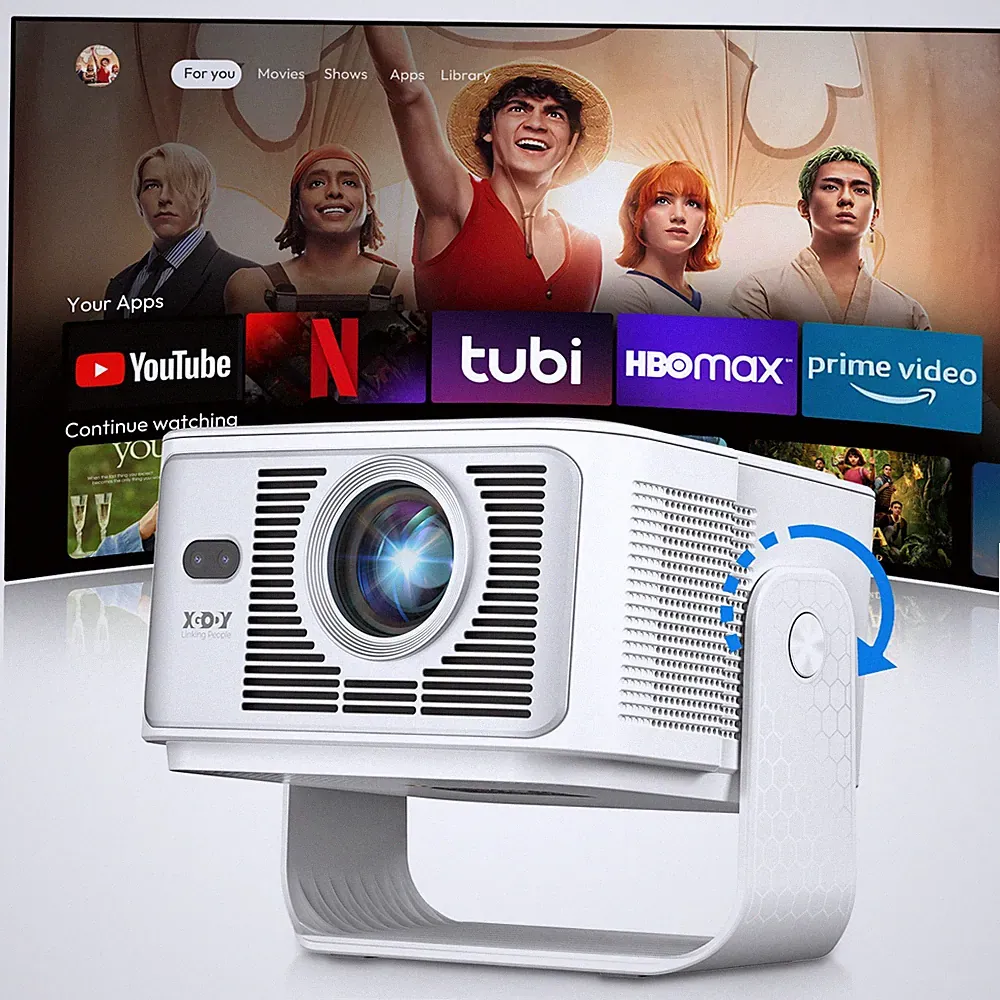 8K Projektor Smart Beamer 25000 Lumen LED WiFi Bluetooth HDMI Android Heimkino