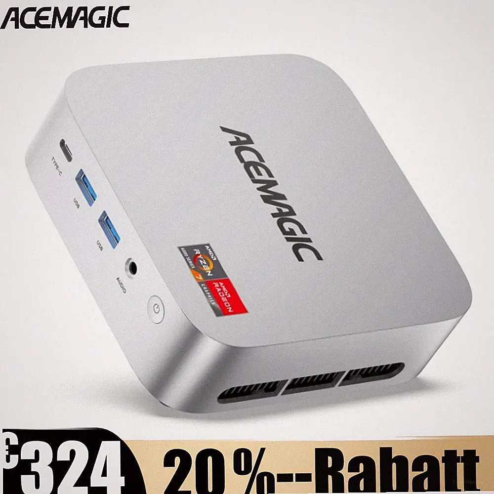 ACEMAGIC 4K Mini game PC AMD Ryzen 7 7735HS 24GB LPDDR5 1TB SSD Windows 11 Pro