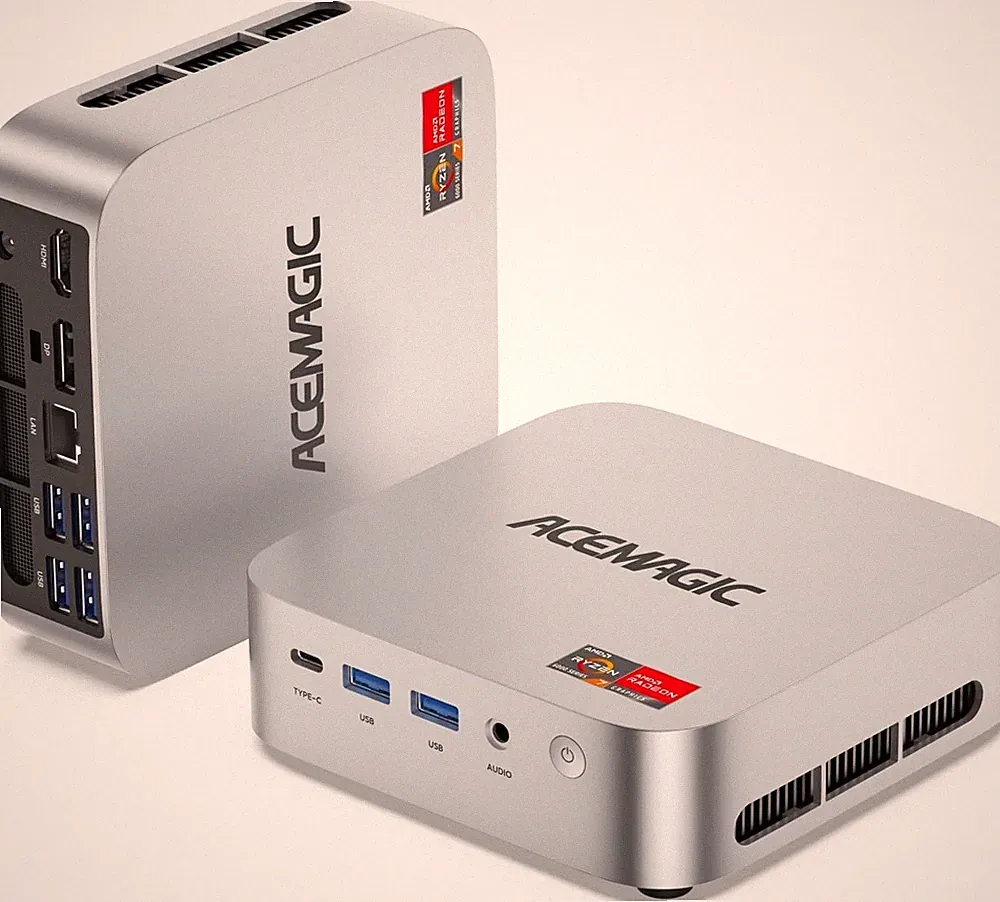 ACEMAGIC 4K MINI PC AMD Ryzen 7 7735HS (MAX 4.75GHz) 16GB + 512GB SSD Win11 Pro