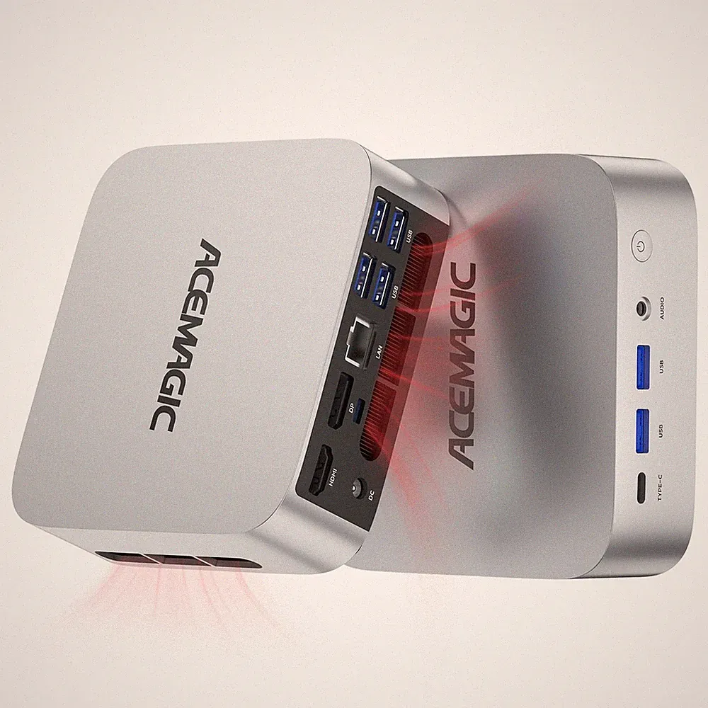 ACEMAGIC M1 4K Mini PC AMD Ryzen 7 7735HS 24GB LPDDR5 1TB SSD WIFI6 BT5.2 Win11