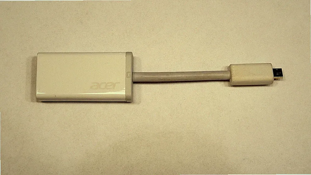 Acer Micro HDMI auf VGA Adapter Kabel Weiß Videokonverter Monitor Beamer