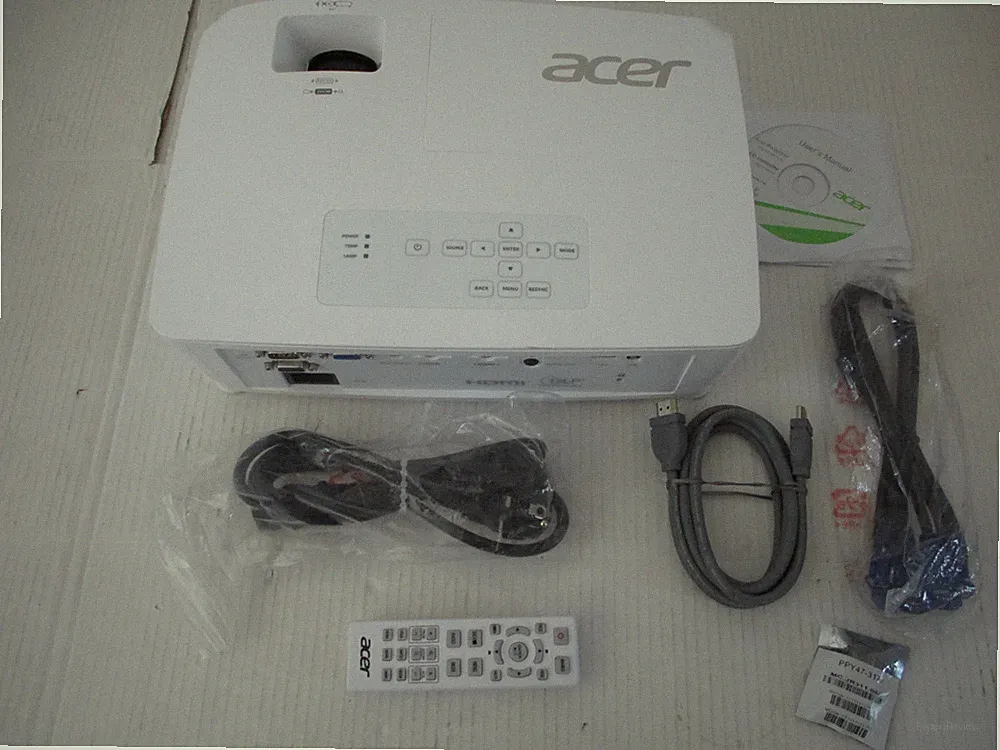 Acer X1225i DLP-Projektor Beamer 3600 ANSI-Lumen XGA 1024x768 MR.JRB11.001