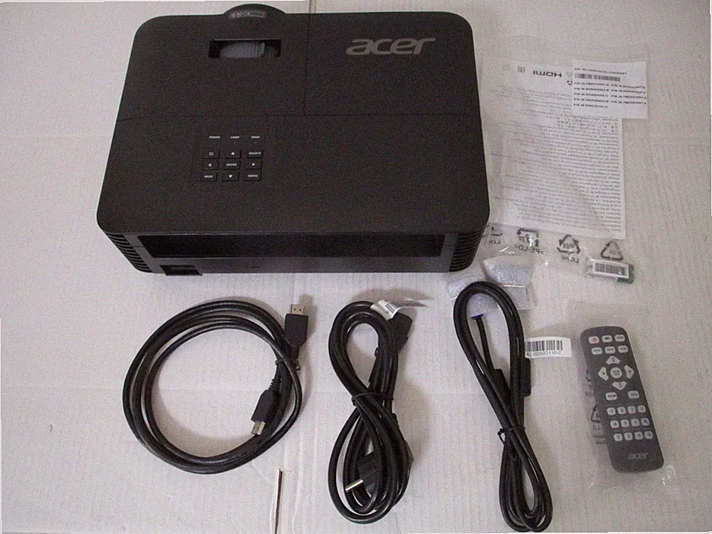 Acer X1328AF DLP-Projektor Beamer 5000 ANSI-Lumen WXGA 1280x800 MR.JXU11.001