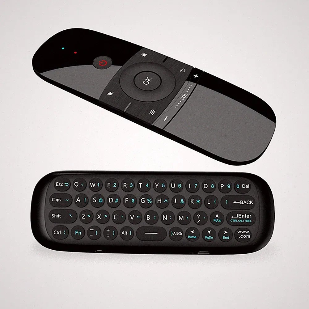 Air Mouse Fernbedienung 2,4G IR-Lernfunktion 10m Reichweite 45 Tasten schwarz