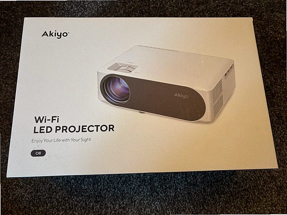 AKIYO WIFI LED FILMPROJEKTOR 1080p BRANDNEU