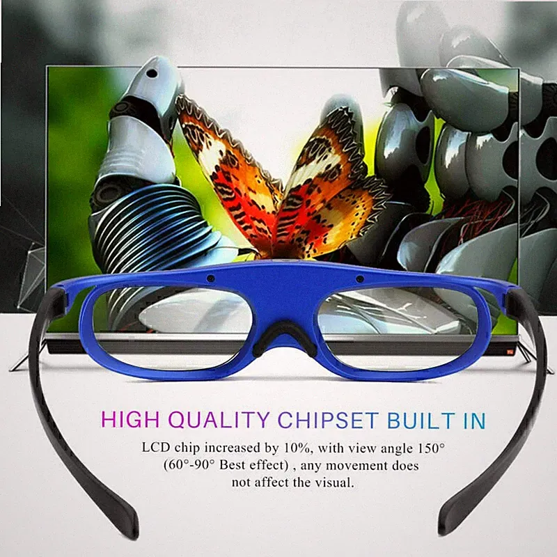 Aktive 3D Brille Shutter für Acer BenQ Optoma Dell LG All 3D DLP Link Beamer DE
