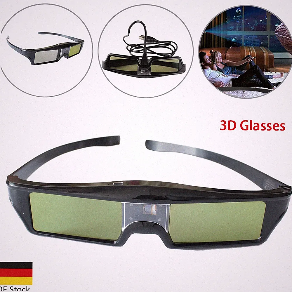 Aktive Shutter 3D Brille für NCE BenQ Optoma Acer Viewsonic All 3D DLP Beamer