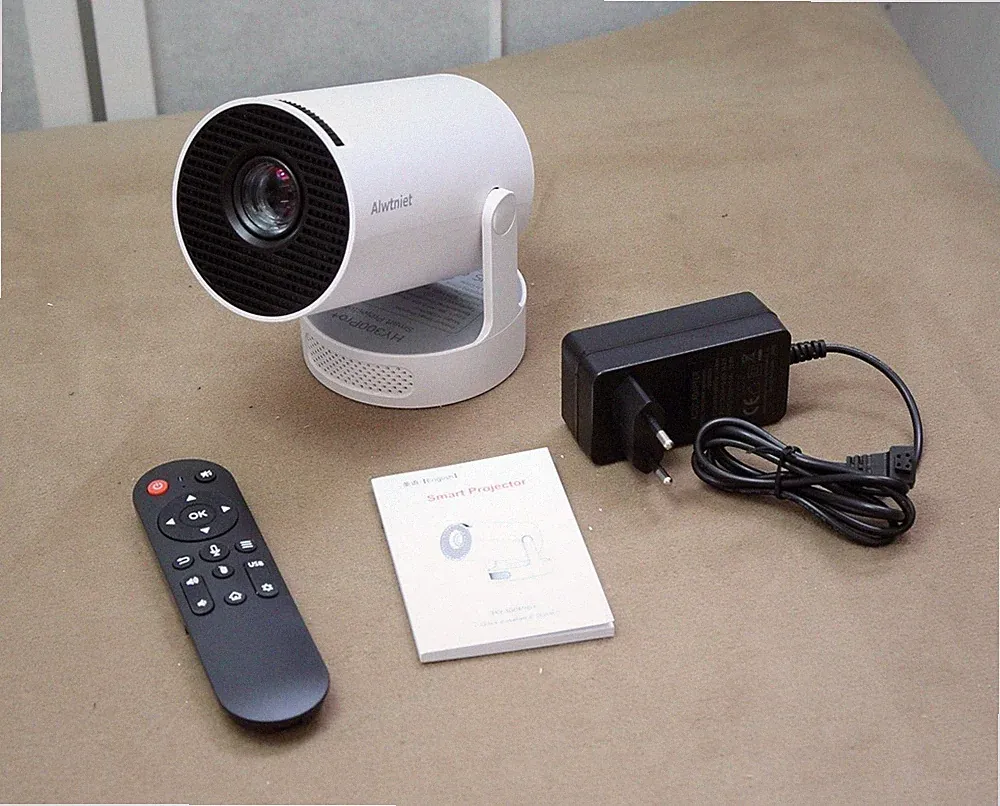 Alwtniet Magcubic HY300Pro+ Mini-Smart Beamer weiss Projektor 200 ANSI 720P