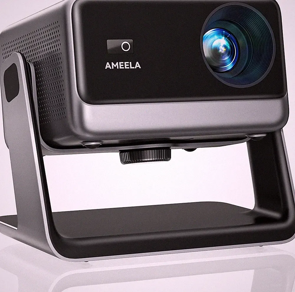 AMEELA Beamer 30000 Lumen Tragbar 1080P mit Dolby Audio und Bluetooth 5.2