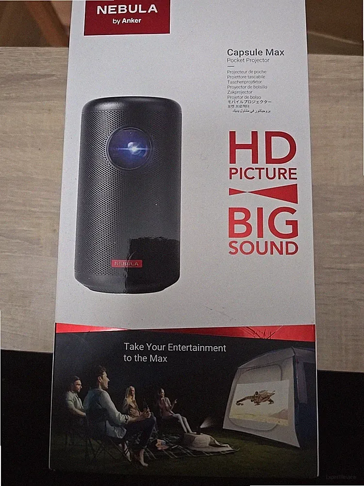 Anker,Nebula Capsle Max Beamer, Tripod, 4K Fire TV