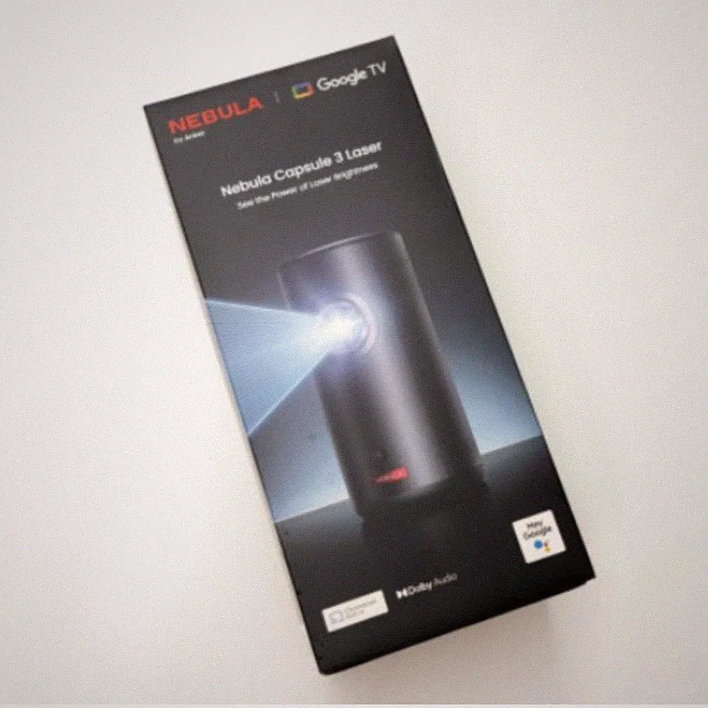 Anker Nebula Capsule 3 Laser D2426 1080p Full HD Tragbarer Projektor 300 ANSI