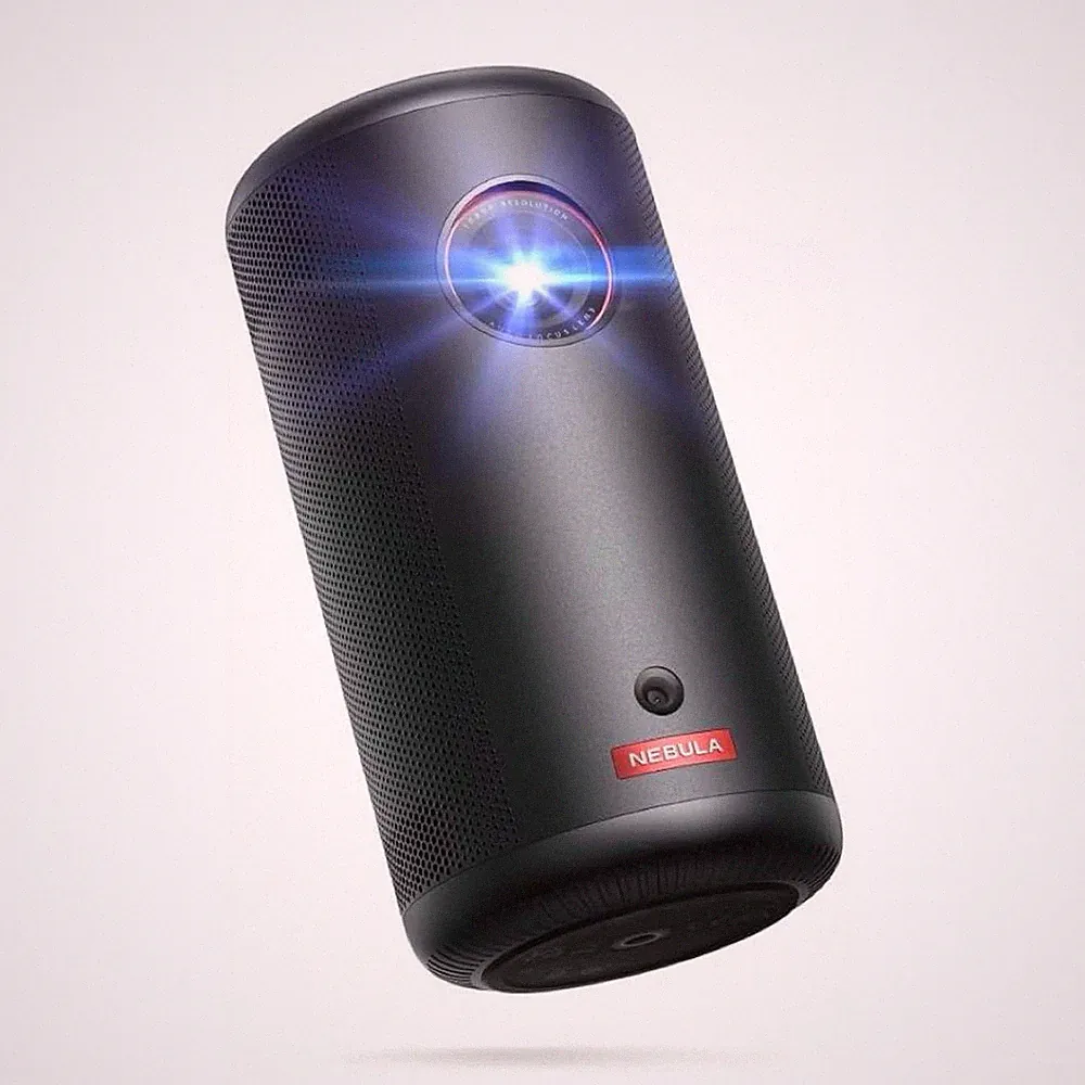 Anker Nebula Capsule 3 Mini Beamer Full HD Google TV, 200 ANSI, 120", Fernbed...
