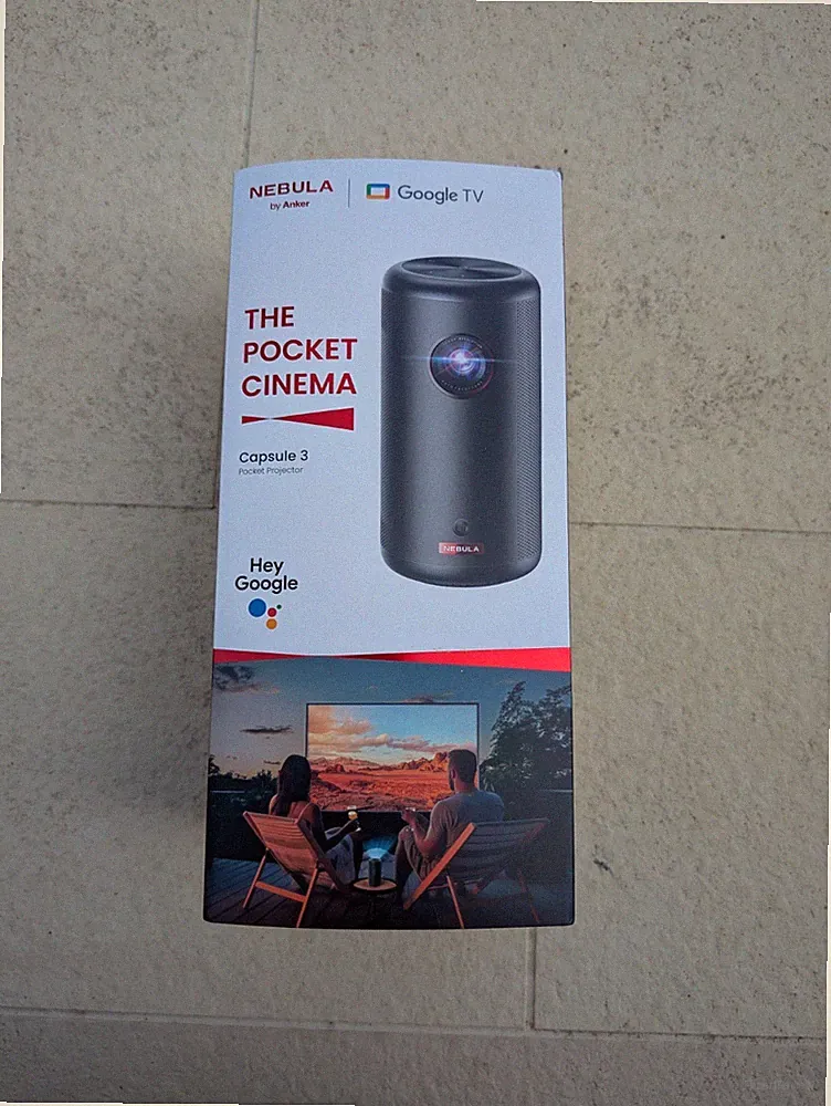 Anker Nebula Capsule 3 Smart Mini Beamer (Full HD, Google TV) inkl Fernbedienung