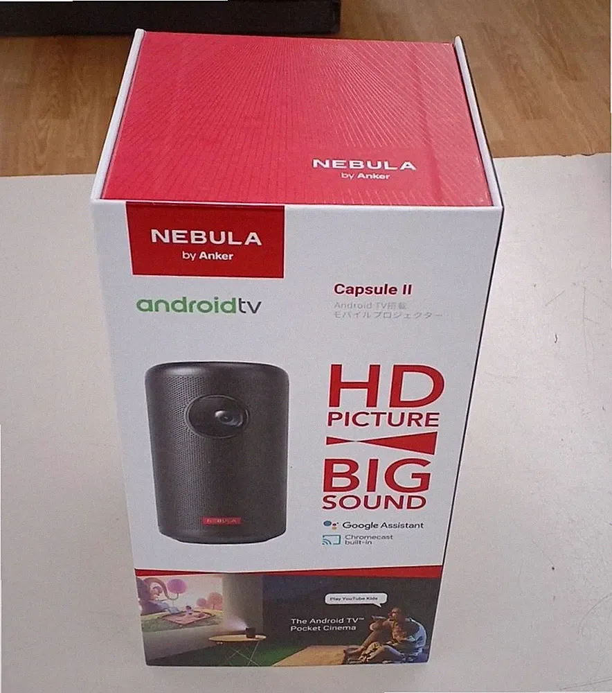 Anker Nebula Capsule II Projektor 1280x720 200 ANSI Lumen mit Fernbedienung &...